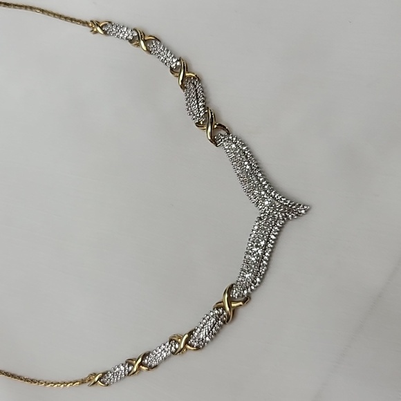 Diamond ( Genuine) Sterling Silver Necklace - Picture 6 of 15